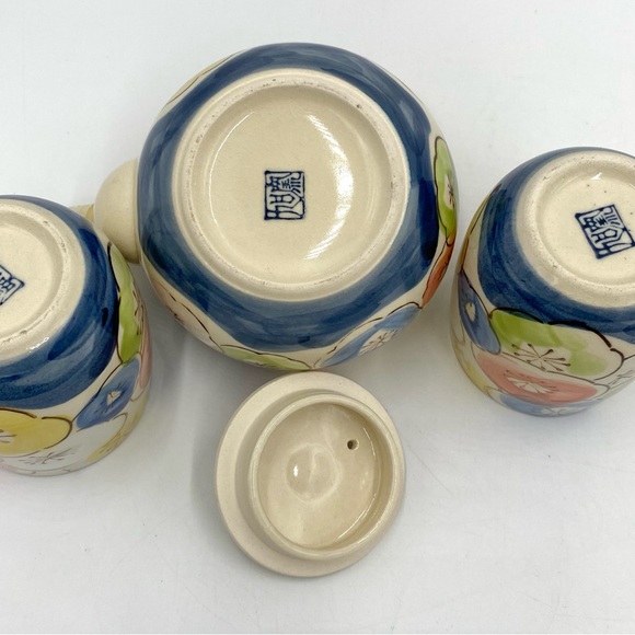 Vintage Ceramic Teapot and Two Tea Cups Floral
Colorful. - Picture 8 of 13